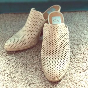 DV Target Nude Laser Cut Booties, Size 8.5